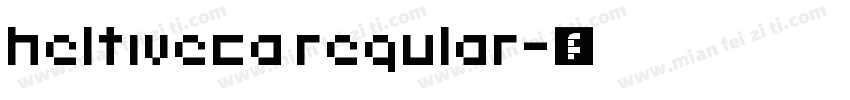 heltiveca regular字体转换